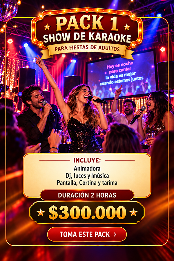 Fiesta de karaoke para cumpleaños de adultos en Santiago
