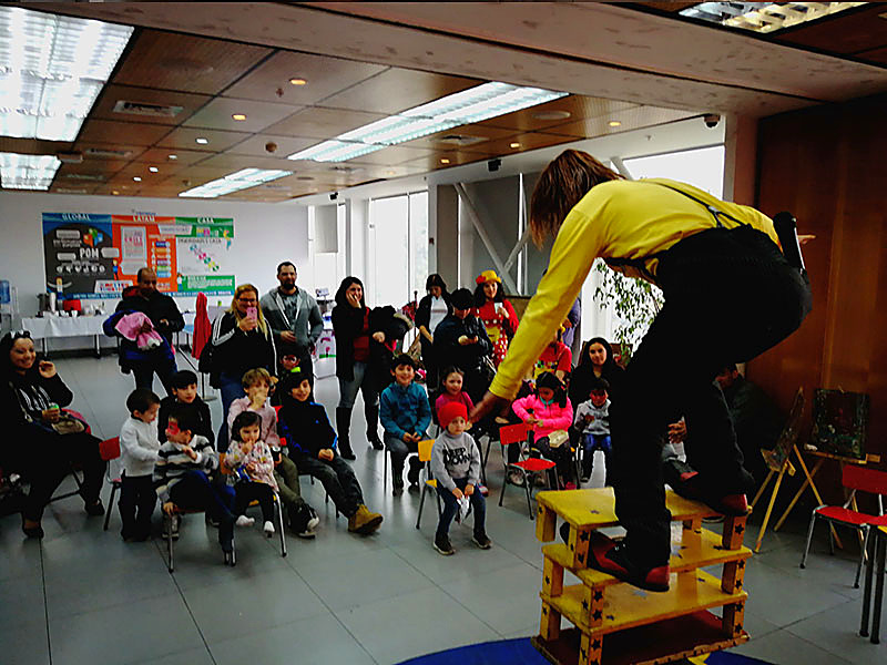 Show de circo y equilibrio para cumpleaños en Santiago