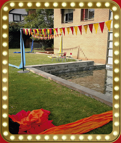 Decoración con banderines