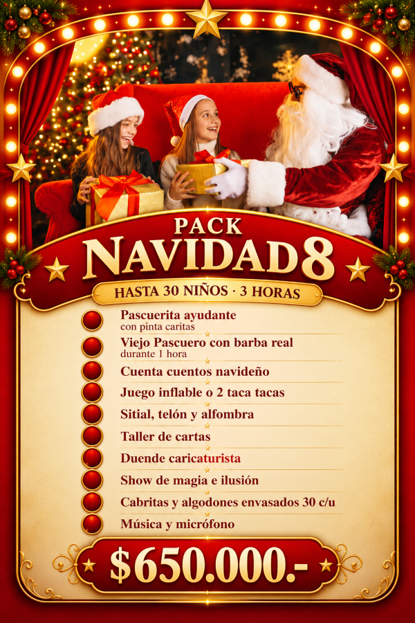 Pack de Navidad 8 para hasta 30 niños